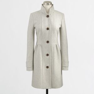 J. Crew Factory Wool Skirted Dress Coat